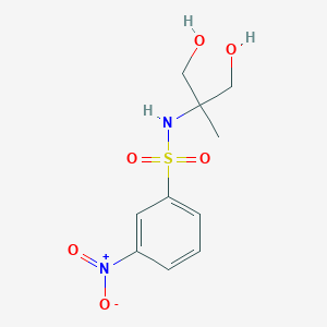 molecular formula C10H14N2O6S B8411621 N-(2-hydroxy-1-hydroxymethyl-1-methyl-ethyl)-3-nitro-benzenesulfonamide 