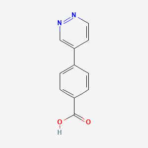 molecular formula C11H8N2O2 B8411630 4-(4-Pyridazinyl)benzoic acid 