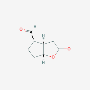 molecular formula C8H10O3 B8411633 (1S,5R,6S)-6-formyl-2-oxabicyclo[3,3,0]octan-3-one 