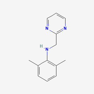 molecular formula C13H15N3 B8411681 N-(pyrimidin-2-yl-methyl)-2,6-dimethylaniline 