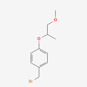 molecular formula C11H15BrO2 B8411687 4-(2-Methoxy-1-methylethoxy)-benzyl bromide 