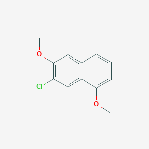 molecular formula C12H11ClO2 B8411702 7-Chloro-1,6-dimethoxynaphthalene 