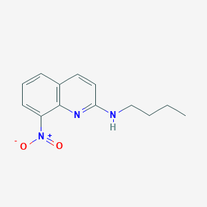 molecular formula C13H15N3O2 B8411720 N-butyl-8-nitro-2-quinoline amine 