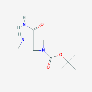 Tert-butyl 3-(aminocarbonyl)-3-(methylamino)azetidine-1-carboxylate