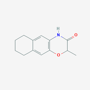 molecular formula C13H15NO2 B8411766 2-Methyl-6,7,8,9-tetrahydronaphth[2,3-b]-1,4-oxazin-3(4H)-one 