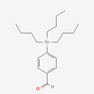 molecular formula C19H32OSn B8411783 Benzaldehyde, 4-(tributylstannyl)- CAS No. 88373-27-7