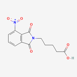 molecular formula C13H12N2O6 B8411825 3-nitro-N-(4-carboxybutyl)phthalimide 