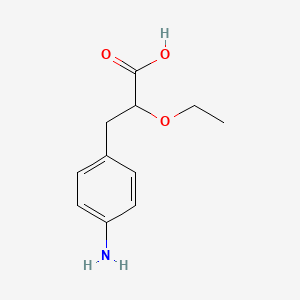(+/-)-2-ethoxy 3-(4'-Aminophenyl)-propionic acid