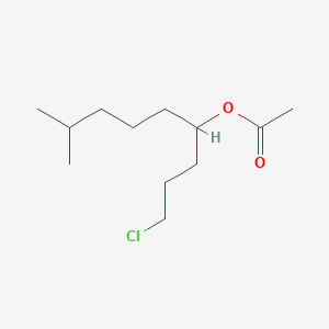molecular formula C12H23ClO2 B8411858 1-Chloro-4-acetoxy-8-methylnonane 