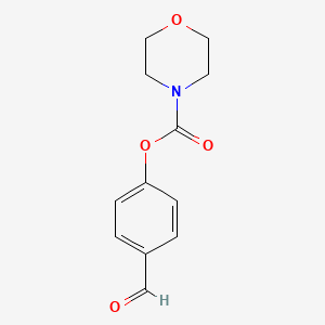 molecular formula C12H13NO4 B8411887 4-Formylphenyl morpholine-4-carboxylate 