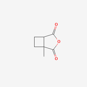 molecular formula C7H8O3 B8411904 1-Methyl-3-oxabicyclo[3.2.0]heptane-2,4-dione 