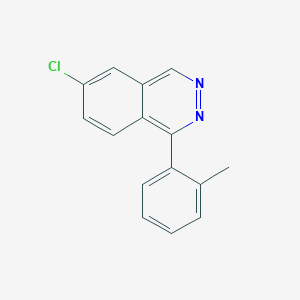 molecular formula C15H11ClN2 B8411905 6-Chloro-1-o-tolylphthalazine 