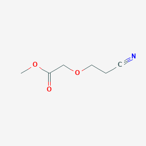 molecular formula C6H9NO3 B8411938 Methyl-2-cyanoethoxyacetate 