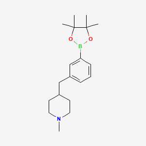 1-Methyl-4-{[3-(4,4,5,5-tetramethyl-1,3,2-dioxaborolan-2-yl)phenyl]methyl}piperidine