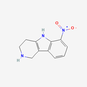 molecular formula C11H11N3O2 B8411968 6-nitro-2,3,4,5-tetrahydro-1H-pyrido[4,3-b]indole 