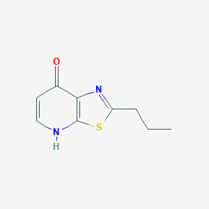 molecular formula C9H10N2OS B8412035 2-Propyl-4H-thiazolo[5,4-b]pyridin-7-one 