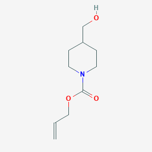 molecular formula C10H17NO3 B8412052 1-Allyloxycarbonyl-4-hydroxymethylpiperidine 
