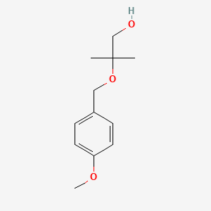 molecular formula C12H18O3 B8412058 2-[(4-Methoxybenzyl)oxy]-2-methylpropan-1-ol 