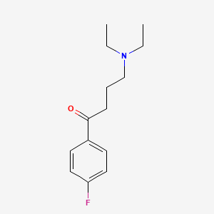 molecular formula C14H20FNO B8412076 4-(Diethylamino)-1-(4-fluorophenyl)-1-butanone 