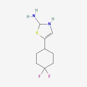 molecular formula C9H14F2N2S B8412088 2-Thiazolamine, 5-(4,4-difluorocyclohexyl)-2,3-dihydro- 