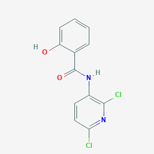molecular formula C12H8Cl2N2O2 B8412097 2,6-Dichloro-3-(2'-hydroxybenzoyl)aminopyridine 