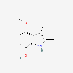 4-methoxy-2,3-dimethyl-1H-indol-7-ol