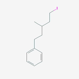 molecular formula C12H17I B8412109 (5-Iodo-3-methyl-pentyl)-benzene 