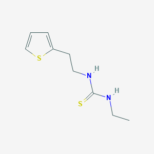 molecular formula C9H14N2S2 B8412131 1-Ethyl-3-(2-(thiophen-2-yl)ethyl)thiourea 