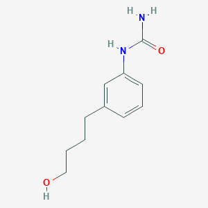 molecular formula C11H16N2O2 B8412162 N-[3-(4-hydroxybutyl)phenyl]urea 