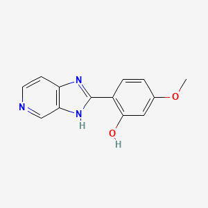 molecular formula C13H11N3O2 B8412203 2-(2-Hydroxy-4-methoxyphenyl)imidazo(4,5-c)pyridine 