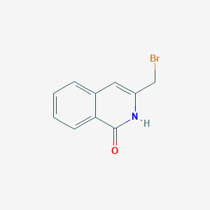 molecular formula C10H8BrNO B8412216 3-(Bromomethyl)isoquinolin-1(2H)-one 