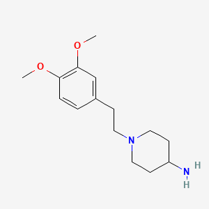 molecular formula C15H24N2O2 B8412237 1-[2-(3,4-Dimethoxyphenyl)ethyl]-4-aminopiperidine 