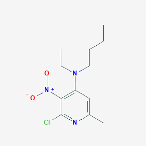 2-Chloro-4-(N-butyl-N-ethylamino)-6-methyl-3-nitropyridine