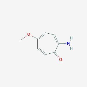molecular formula C8H9NO2 B8412284 2-Amino-5-methoxy-2,4,6-cycloheptatrien-1-one 