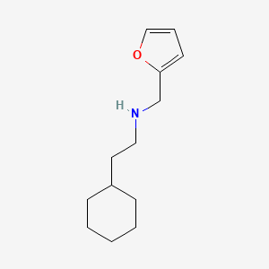 molecular formula C13H21NO B8412293 n-(2-Cyclohexylethyl)-n-(furan-2-ylmethyl)amine 