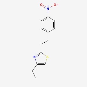 4-Ethyl-2-[2-(4-nitrophenyl)ethyl]-1,3-thiazole