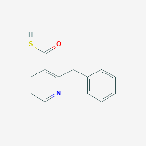 molecular formula C13H11NOS B8412335 2-Benzylthio nicotinic acid 