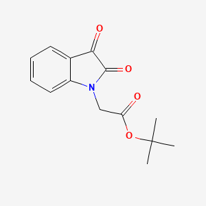 molecular formula C14H15NO4 B8412349 tert-butyl (2,3-dioxo-2,3-dihydro-1H-indol-1-yl)acetate 