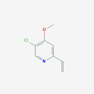 molecular formula C8H8ClNO B8412361 5-Chloro-4-methoxy-2-vinyl-pyridine CAS No. 1122090-98-5