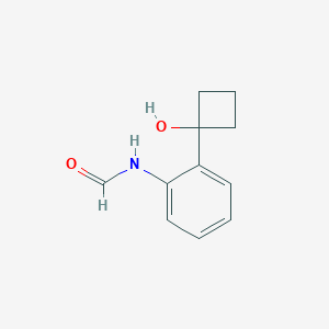 molecular formula C11H13NO2 B8412388 N-(2-(1-hydroxycyclobutyl)phenyl)formamide CAS No. 1258558-31-4
