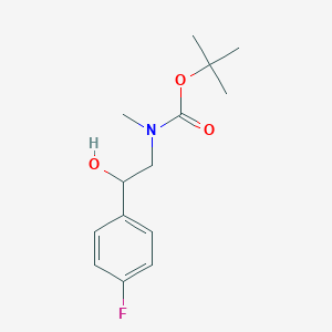 [2-(4-Fluorophenyl)-2-hydroxyethyl]methylcarbamic acid t-butyl ester