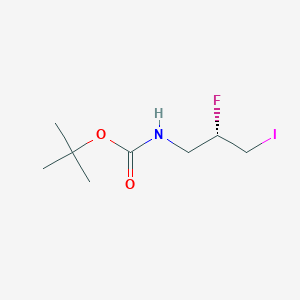 molecular formula C8H15FINO2 B8412427 tert-butyl (2S)-2-fluoro-3-iodopropylcarbamate CAS No. 344413-85-0