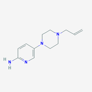 molecular formula C12H18N4 B8412459 5-(4-Allylpiperazin-1-yl)pyridine-2-amine 