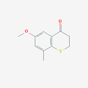 molecular formula C11H12O2S B8412483 6-methoxy-8-methyl-2H-[1]benzothiopyran-4-one 