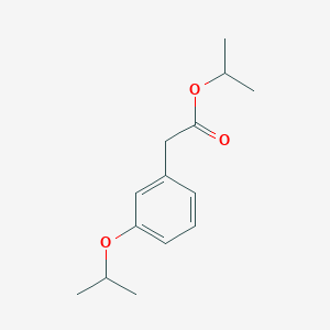 molecular formula C14H20O3 B8412542 Isopropyl 2-(3-isopropoxyphenyl)acetate 
