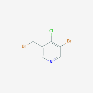 B8412553 3-Bromo-5-bromomethyl-4-chloropyridine CAS No. 1633014-14-8