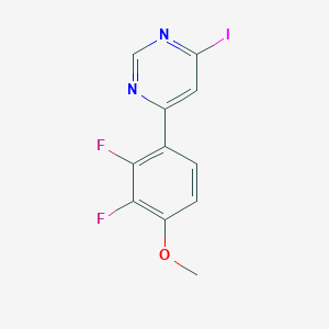 4-Iodo-6-(2,3-difluoro-4-methoxyphenyl)pyrimidine