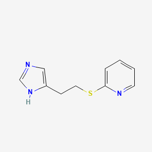 molecular formula C10H11N3S B8412769 2-{[2-(1H-Imidazol-4-yl)ethyl]thio}pyridine 