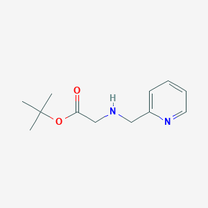 molecular formula C12H18N2O2 B8412804 Tert-butyl 2-((pyridin-2-ylmethyl)amino)acetate 