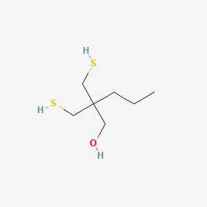 molecular formula C7H16OS2 B8412820 2-Hydroxymethyl-2-n-propylpropan-1,3-dithiol 